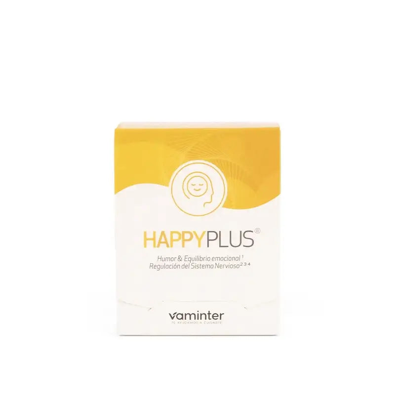 Vaminter Happy Plus Azafran + Scutelaria + Mg Equilibrio Emocional, 60 Capsulas