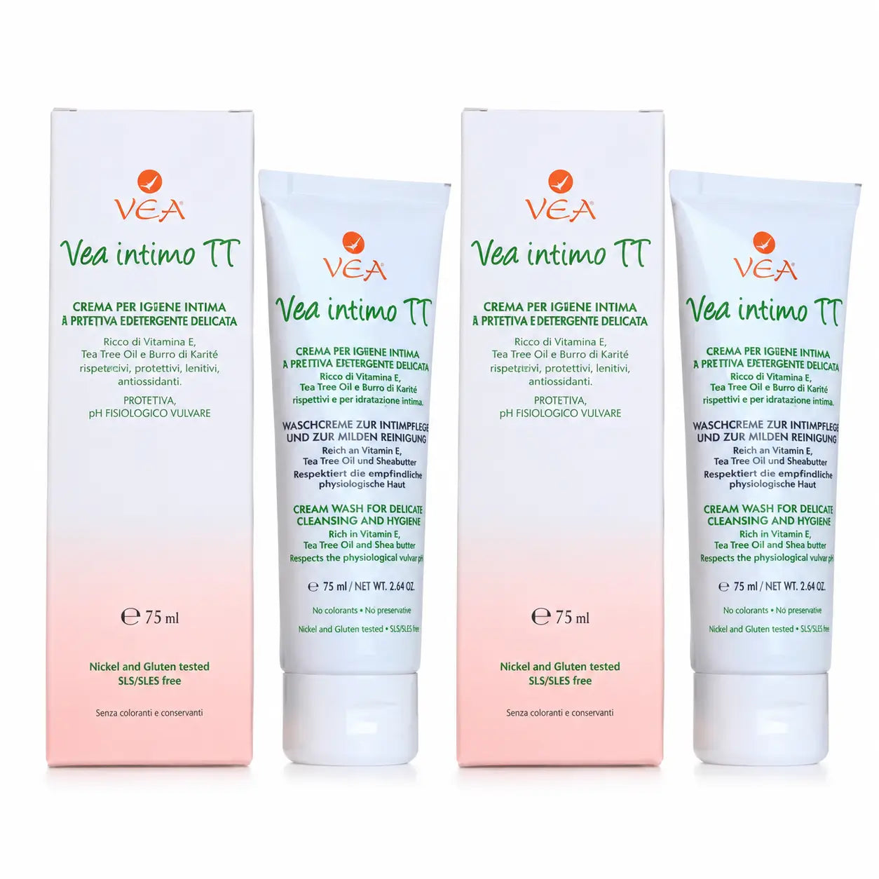 Vea Intimo Tt Crema Higiene Intima 75 Ml pack 2