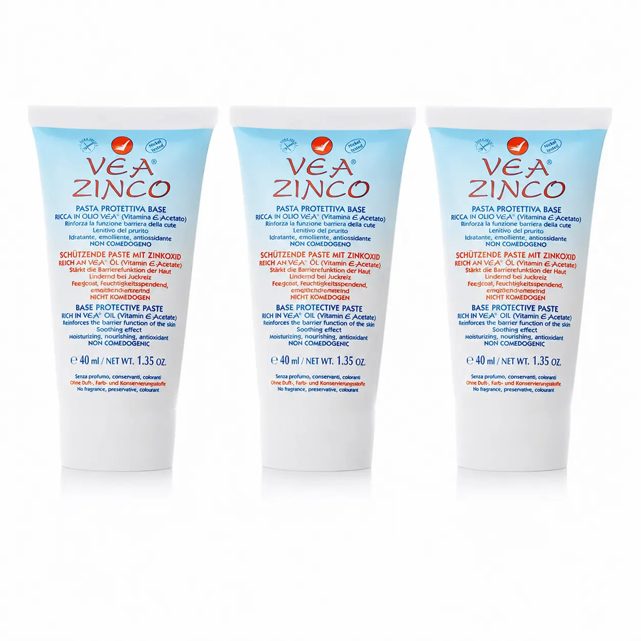 Vea Zinco Pasta Protectora 40 Ml pack 3