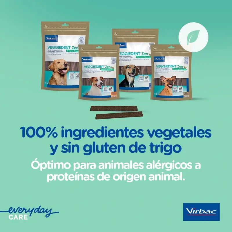 Virbac Veggiedent Zen L, Snack Dental Para Perros Raza Grande