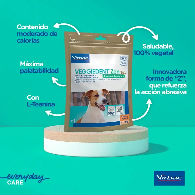 Virbac Veggiedent Zen L, Snack Dental Para Perros Raza Grande
