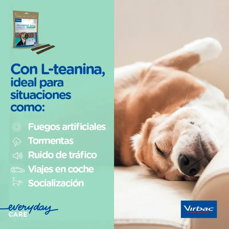 Virbac Veggiedent Zen L, Snack Dental Para Perros Raza Grande