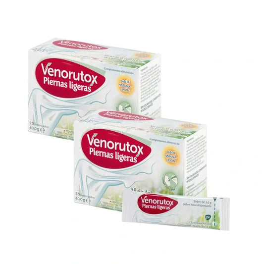 Venorutox Piernas Ligeras Naranja-Limón, 2X20 Sobres