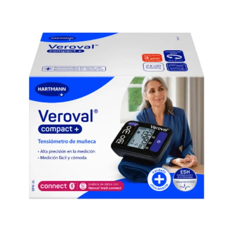 Veroval Compact+ Tensiómetro De Muñeca , 1 unidad