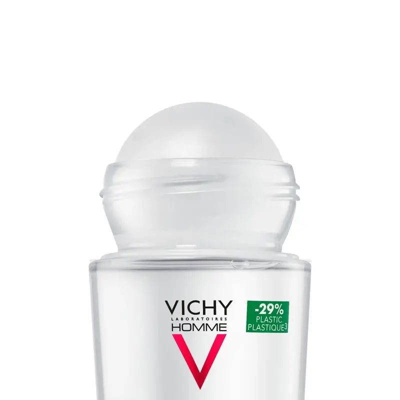 Vichy Homme Desodorante 48H Anti-Transpirante y Anti-Manchas Roll-On 50 ml