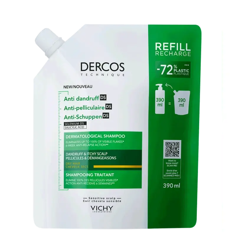 Vichy Dercos Technique Champú Ecorefill Anticaspa Seca