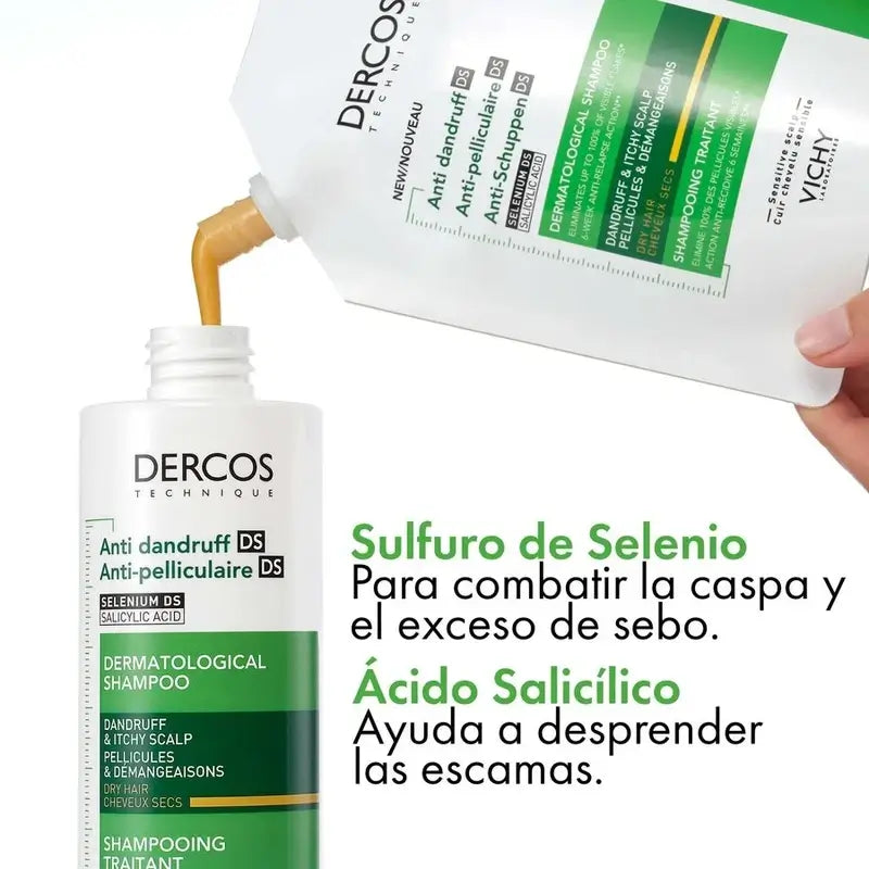 Vichy Dercos Technique Champú Ecorefill Anticaspa Seca