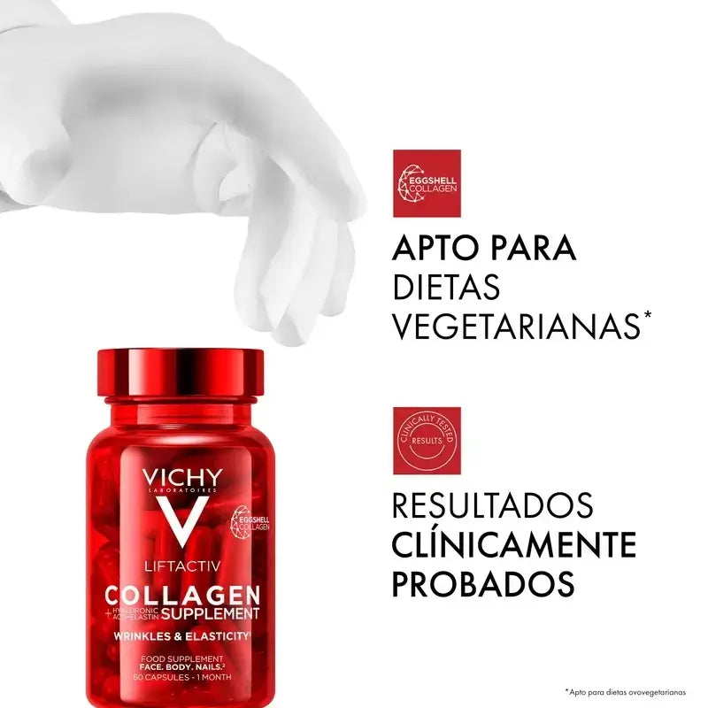 Vichy Liftactiv Colágeno Antiedad Con Vitaminas Y Minerales, 3X60 Cápsulas