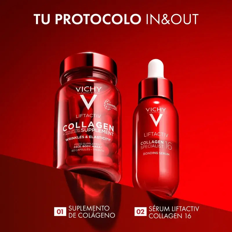 Vichy Liftactiv Colágeno Antiedad Con Vitaminas y Minerales, 60 Cápsulas
