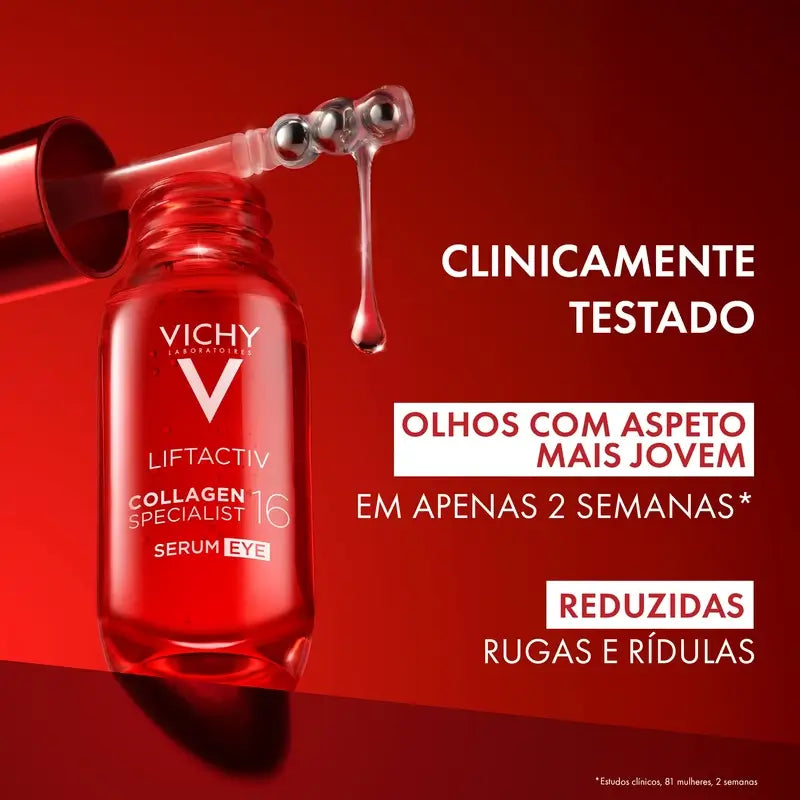 Vichy Liftactiv Collagen 16 Sérum Contorno De Ojos, 15 Ml