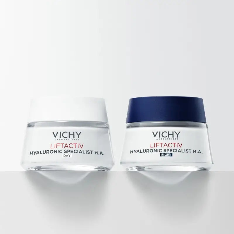 Vichy Liftactiv Hyaluronic Specialist H.A. Crema De Noche Con Ácido Hialurónico, 50 ml