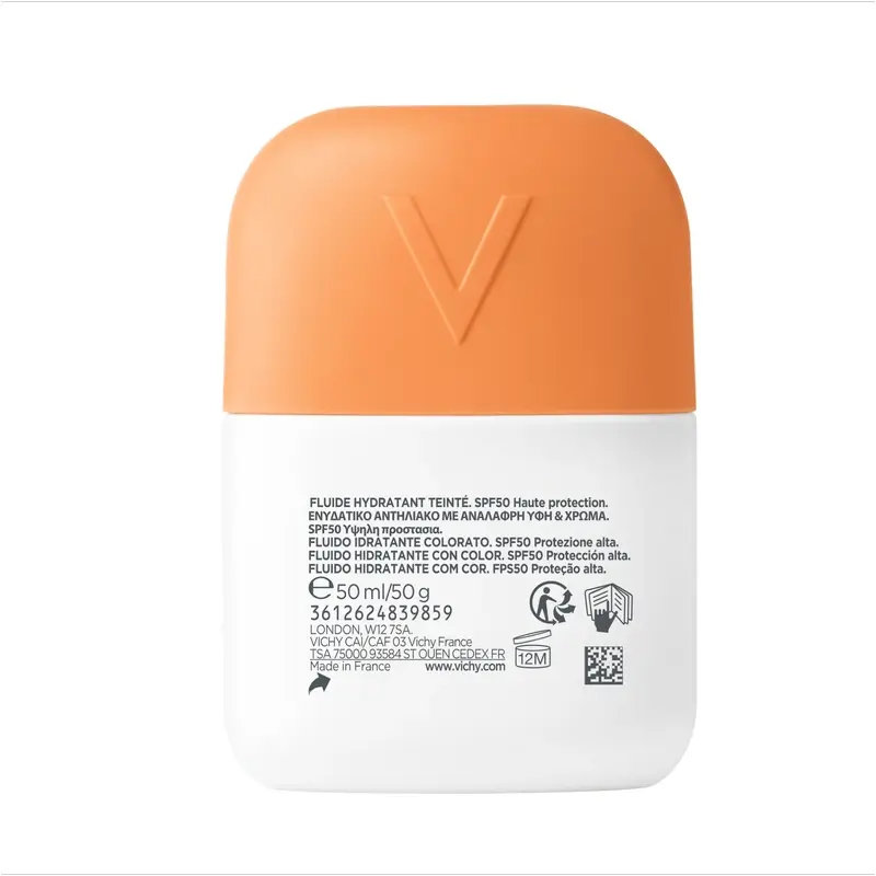 Vichy Solar Uv Aqua Hydrating Fluid Spf50 Tono Claro , 50 ml