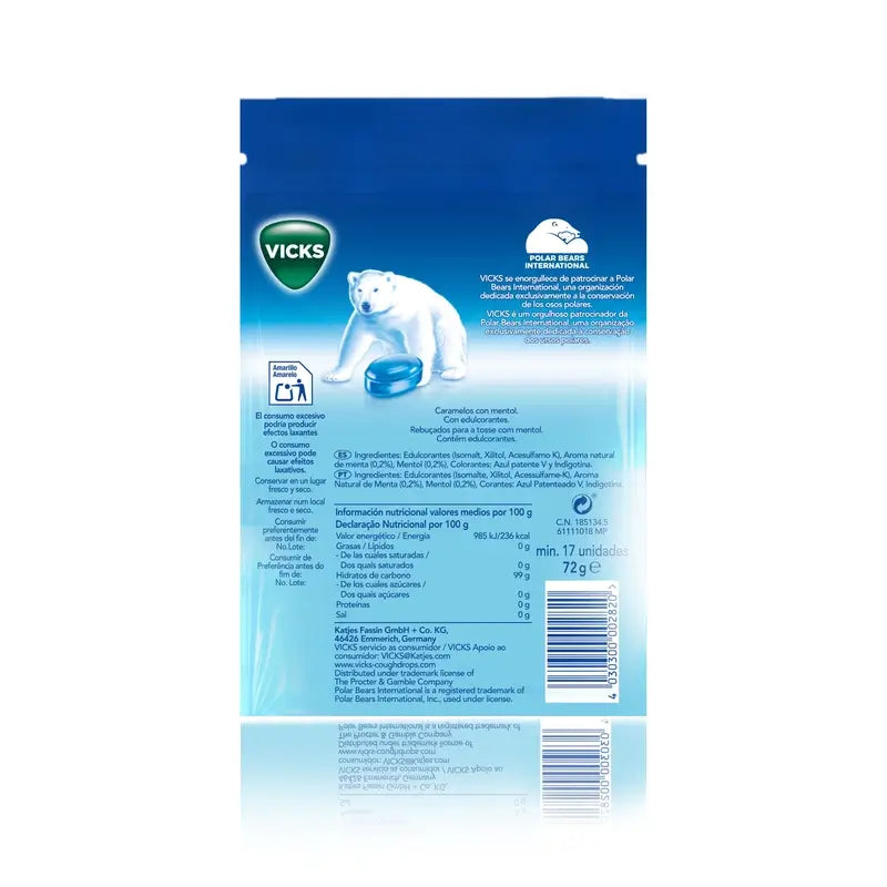 Vicks Caramelos Vapomentol 72 gr