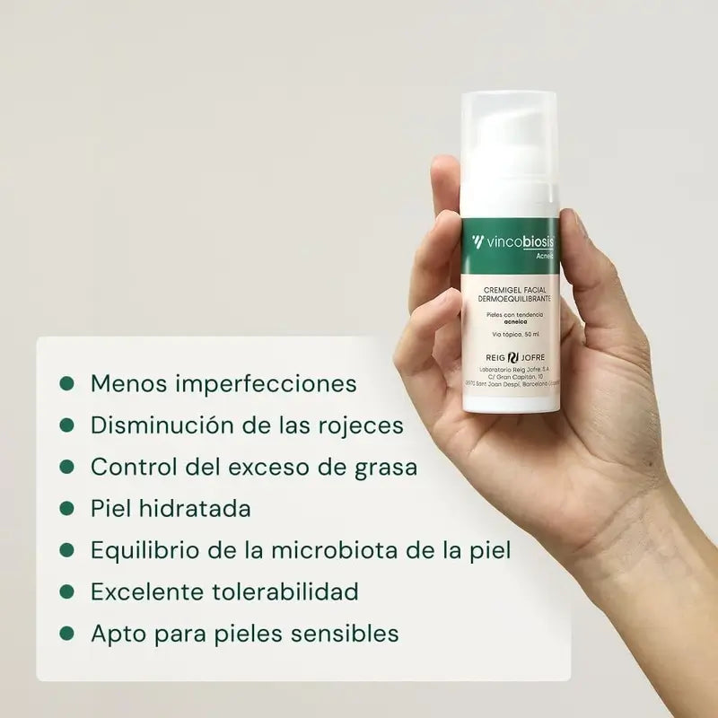 Vincobiosis Cremigel Facial Dermoequilibrante , 50 ml