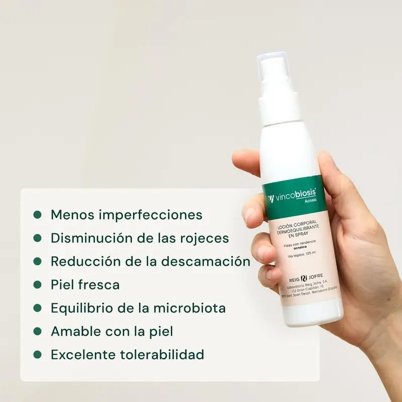 Vincobiosis Loción Corporal Dermoequilibrante En Spray , 125 ml