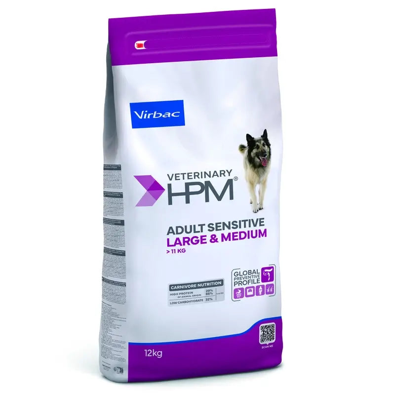 Virbac Hpm Canine Sensitive Digest Large Med. 12Kg, pienso para perros