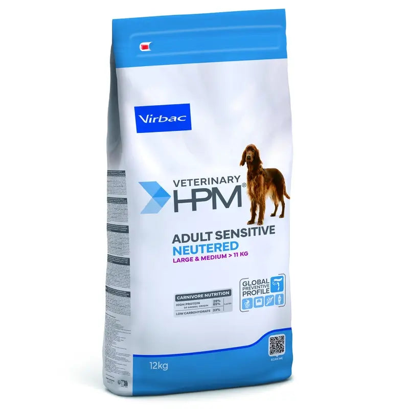 Virbac Hpm Canine Sensitive Digest Neutered Large Med. 12Kg, pienso para perros