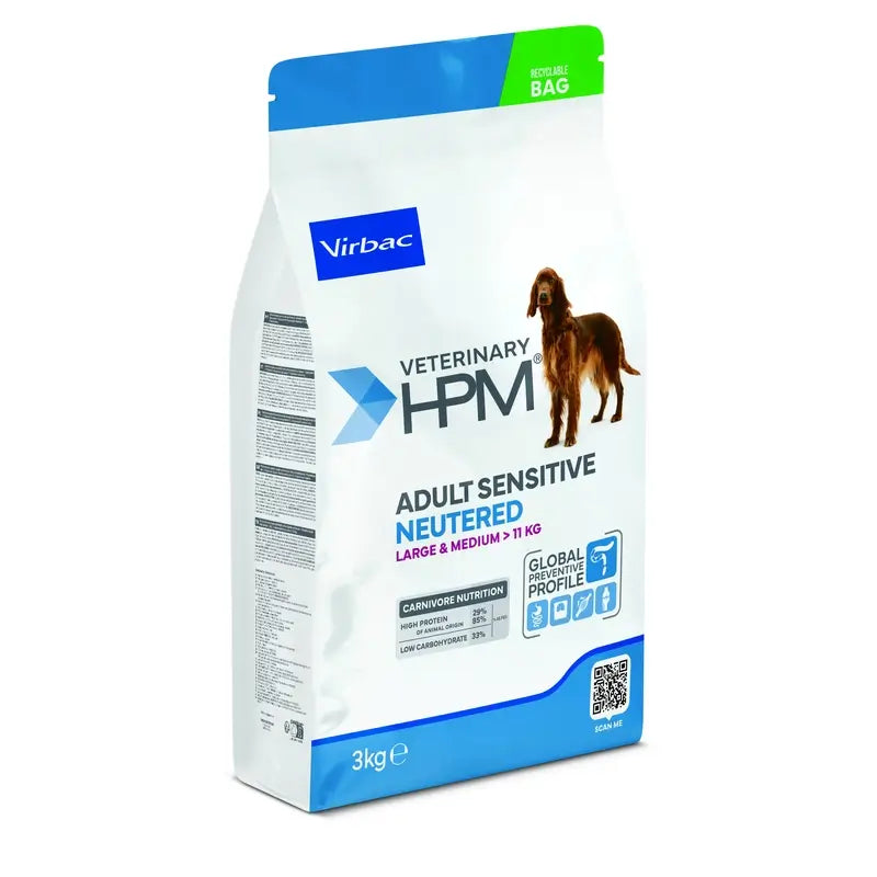 Virbac Hpm Canine Sensitive Digest Neutered Large Med. 3Kg, pienso para perros