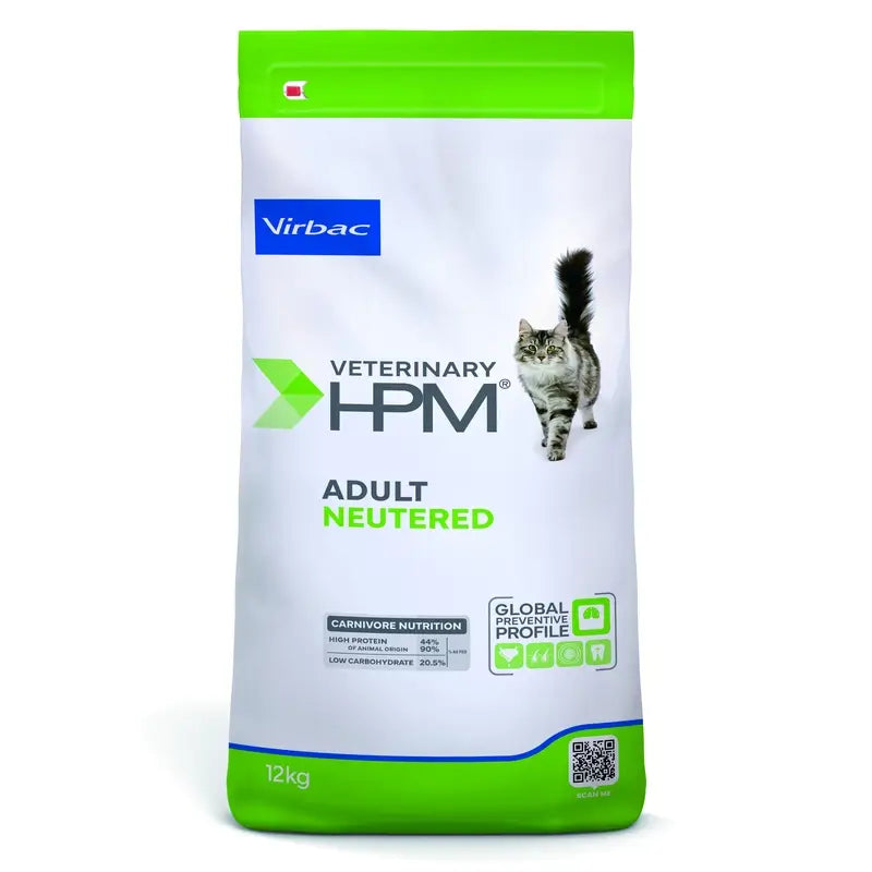 Virbac Hpm Feline Adult Neutered 12Kg, pienso para gatos