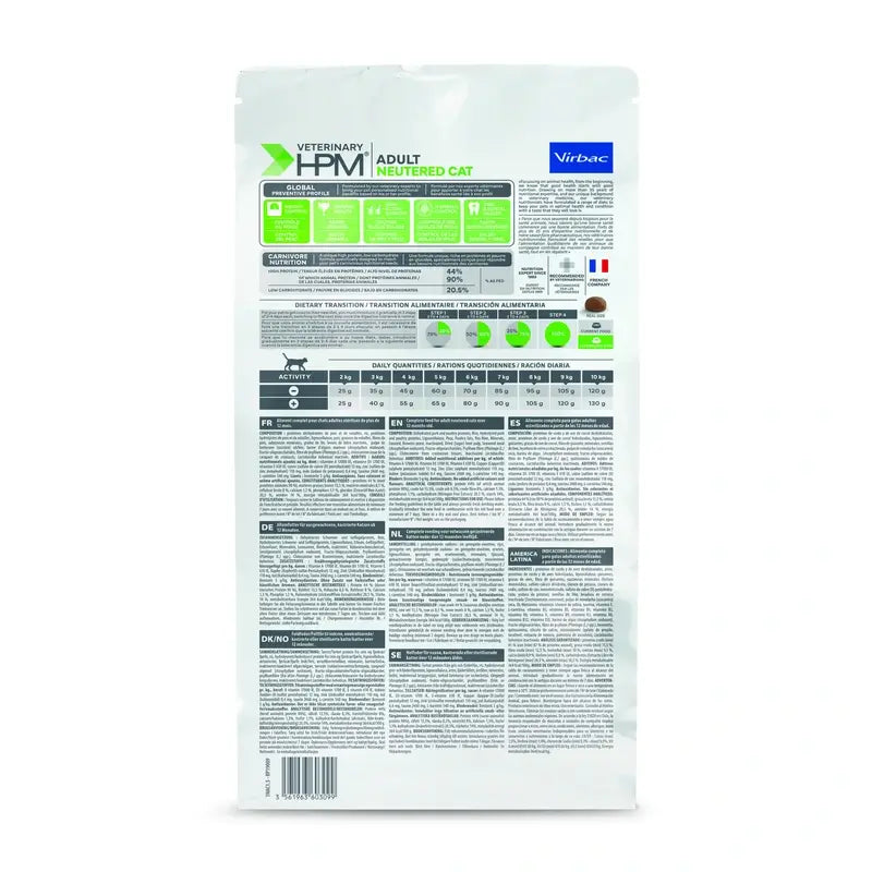 Virbac Hpm Adult Alimento Gato Esterilizado 1,5 Kg, pienso para gatos