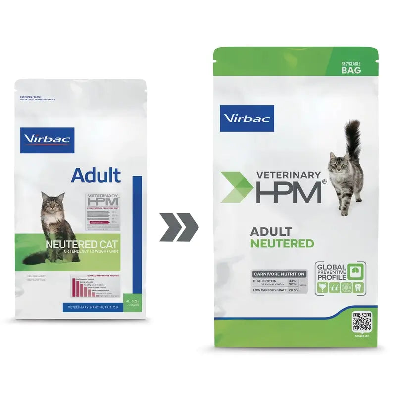 Virbac Hpm Gato Esterilizado Adulto Alimento 3 Kg, pienso para gatos