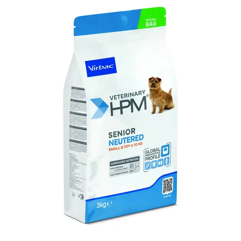 Virbac Hpm Senior Dog Neutered Small & Toy 3kg, pienso para Perros