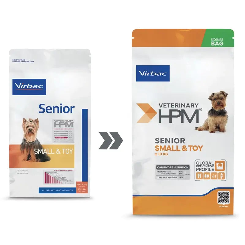 Virbac Hpm Senior Dog Small & Toy 1,5kg, pienso para Perros