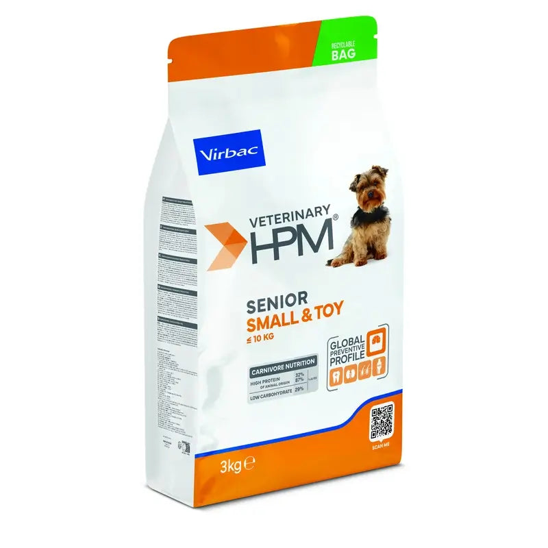 Virbac Hpm Senior Dog Small & Toy 3kg, pienso para Perros