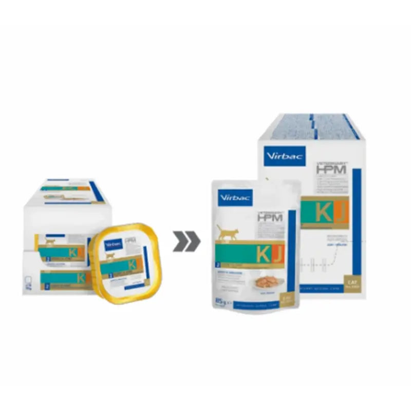 Virbac KJ2 Feline Kidney & Joint Comida Húmeda para Gatos ,12x85g