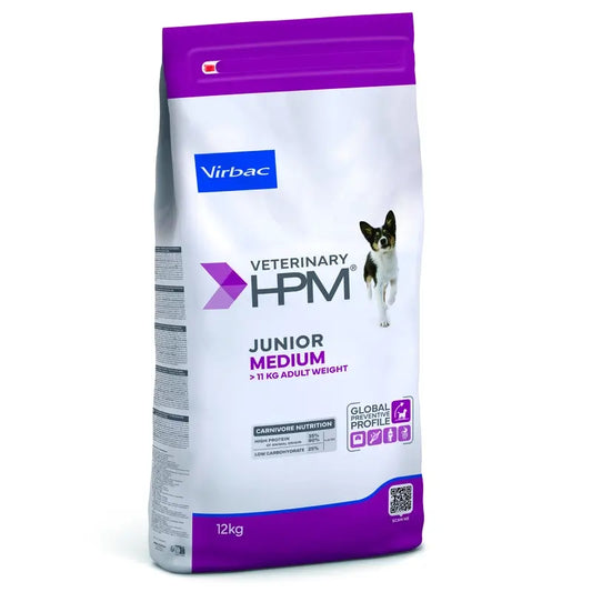 Virbac Veterinary HPM Junior Medium Dog , 12 kg, pienso para perros