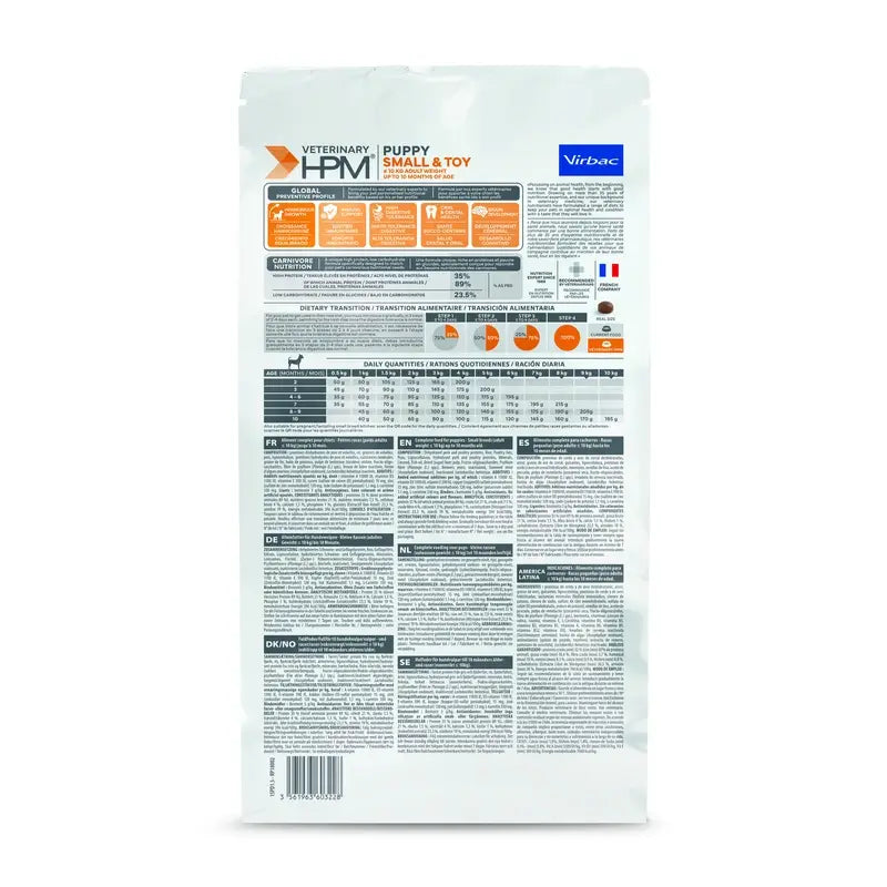 Virbac Veterinary HPM Puppy Small & Toy Dog , 1.5 kg, pienso para perros