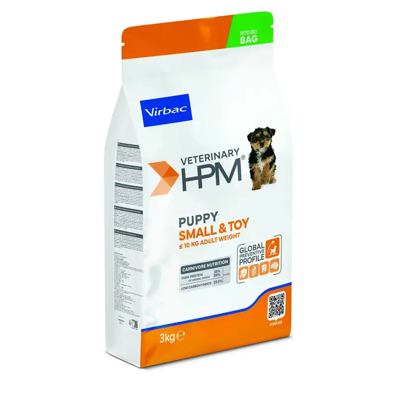 Virbac Veterinary HPM Puppy Small & Toy Dog , 3 kg, pienso para perros