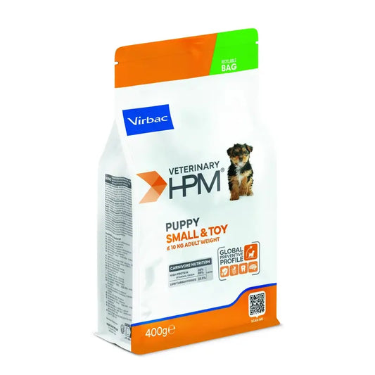 Virbac Veterinary HPM Puppy Small & Toy Dog , 400 g, pienso para perros