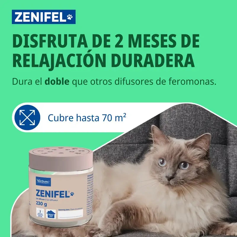 Virbac Zenifel Gel Difusor Gatos, 230 gr