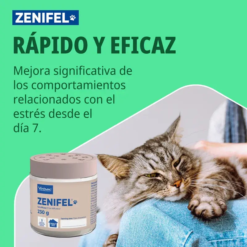 Virbac Zenifel Gel Difusor Gatos, 230 gr