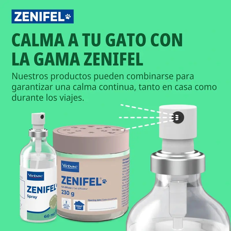 Virbac Zenifel Spray Gatos, 60Ml