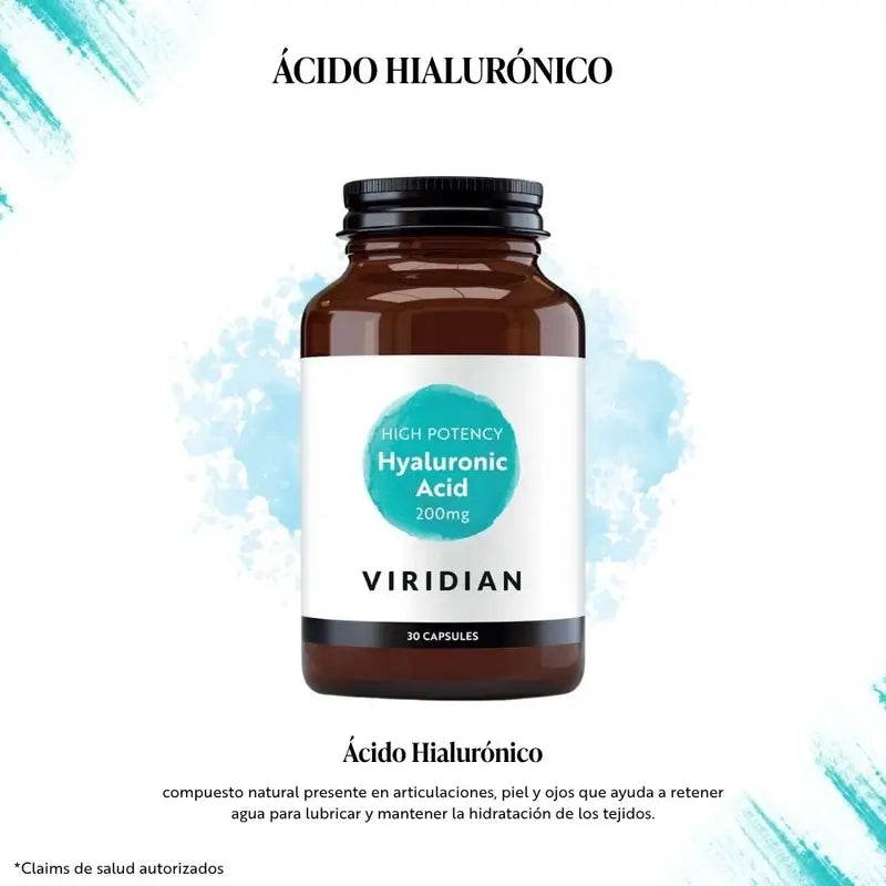 Viridian Acido Hialuronico 200Mg. 30Cap.Veg.