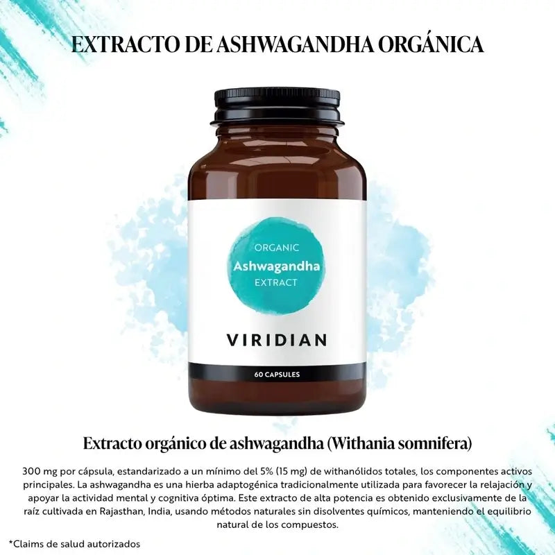 Viridian Ashwagandha Extracto 60Cap.Veg. Bio