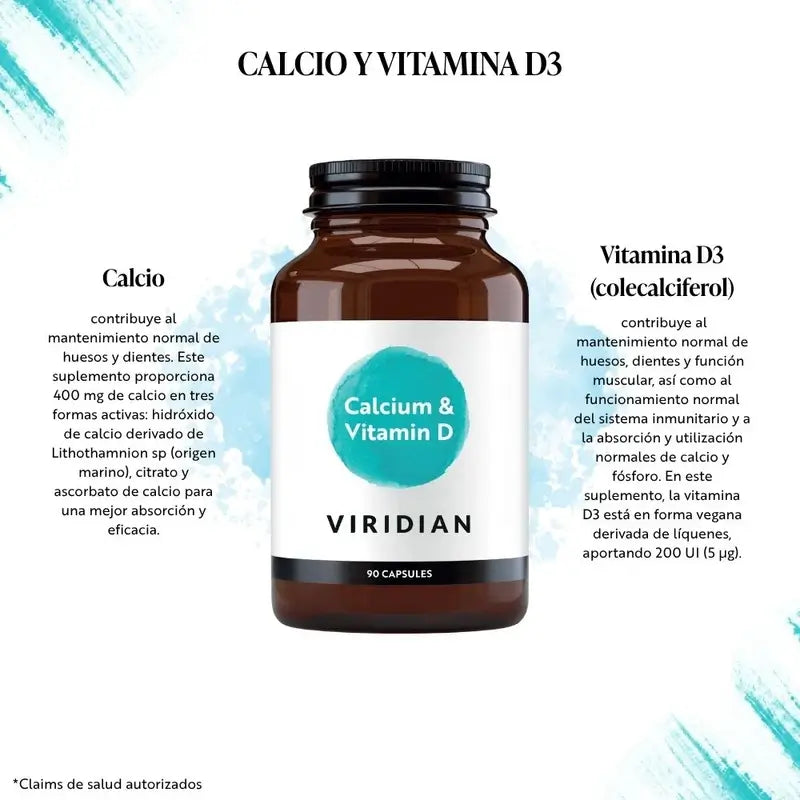 Viridian Calcio-D3 Alta Potencia 90Cap.