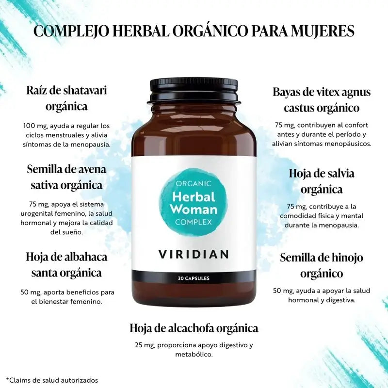 Viridian Complex Herbario Mujer 30Cap.Veg. Bio
