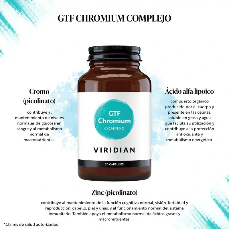 Viridian Gtf Cromo Complex 30Cap.Veg.