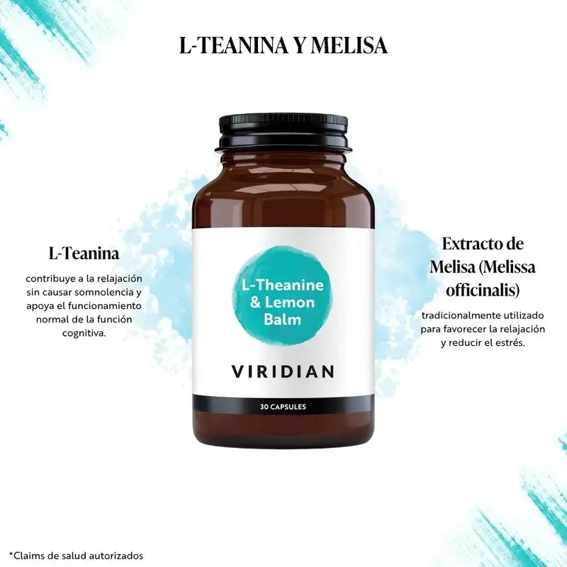 Viridian L-Teanina - Melisa 30Cap.Veg.