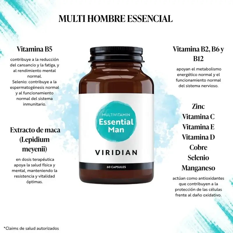 Viridian Multi Hombre 60Cap.Veg.