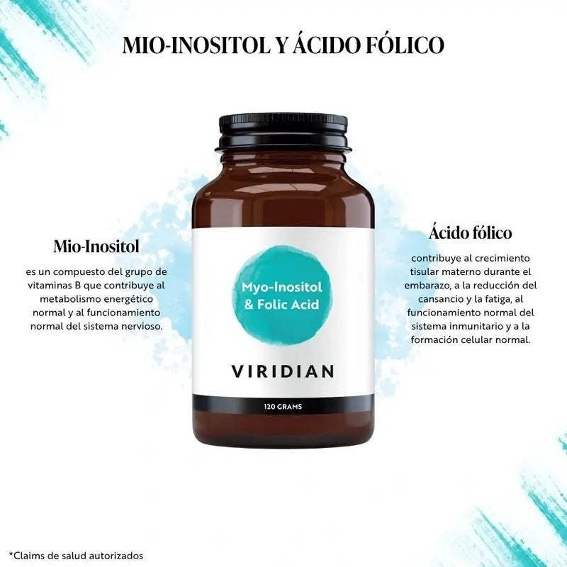 Viridian Myo-Inositol Con Acido Folico 120Gr.