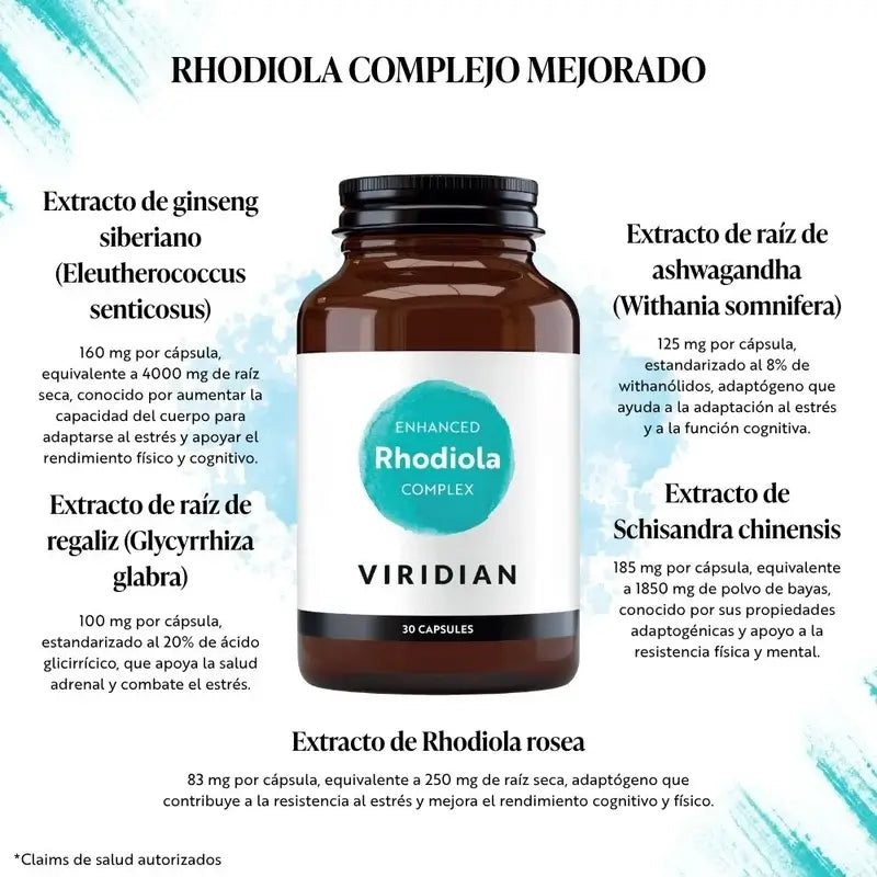 Viridian Rhodiola Complex 30Cap.Veg.