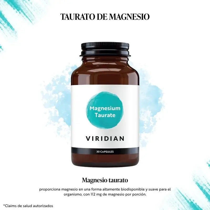 Viridian Taurato De Magnesio 30Cap.Veg.