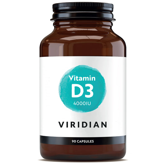 Viridian Vitamina D3 4000Iu - 90 Veg Caps, 90 cápsulas