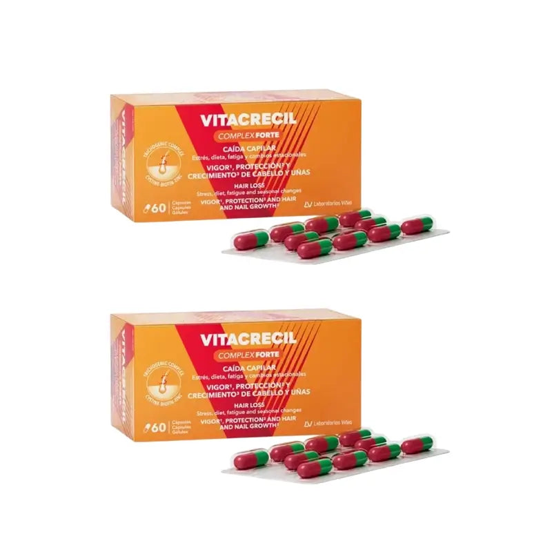 Vitacrecil Complex Forte, Pack 2 x 60 Cápsulas