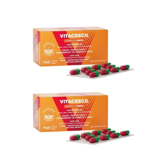 Vitacrecil Complex Forte, Pack 2 x 60 Cápsulas