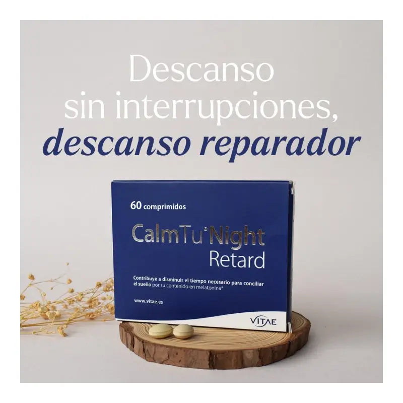 CalmTu Night Retard 60 comprimidos - Sueño continuo con valeriana y melatonina